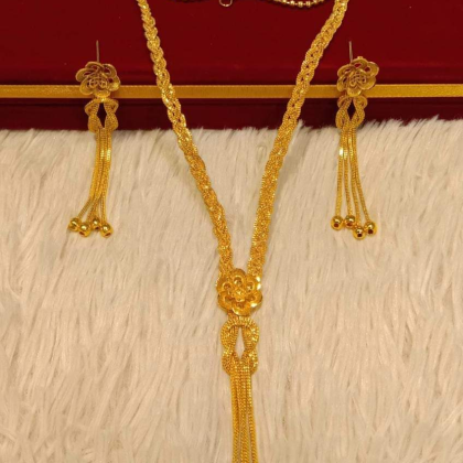 Gold Plate Necklace Set